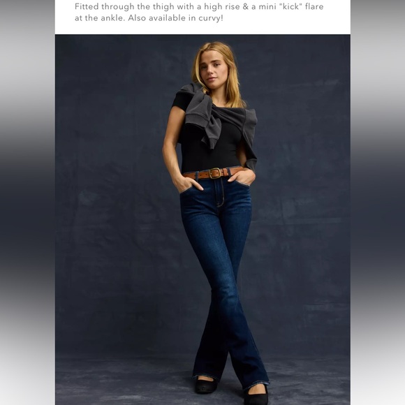 AE High Waisted Skinny Kick Jean Size 2 - Picture 6 of 6